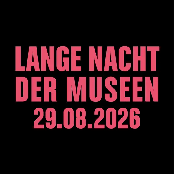 Lange Nacht der Museen 2026 schwarz